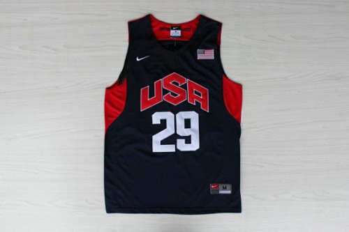 Nike 29 George 2012 Team USA Olympics Jersey Blue